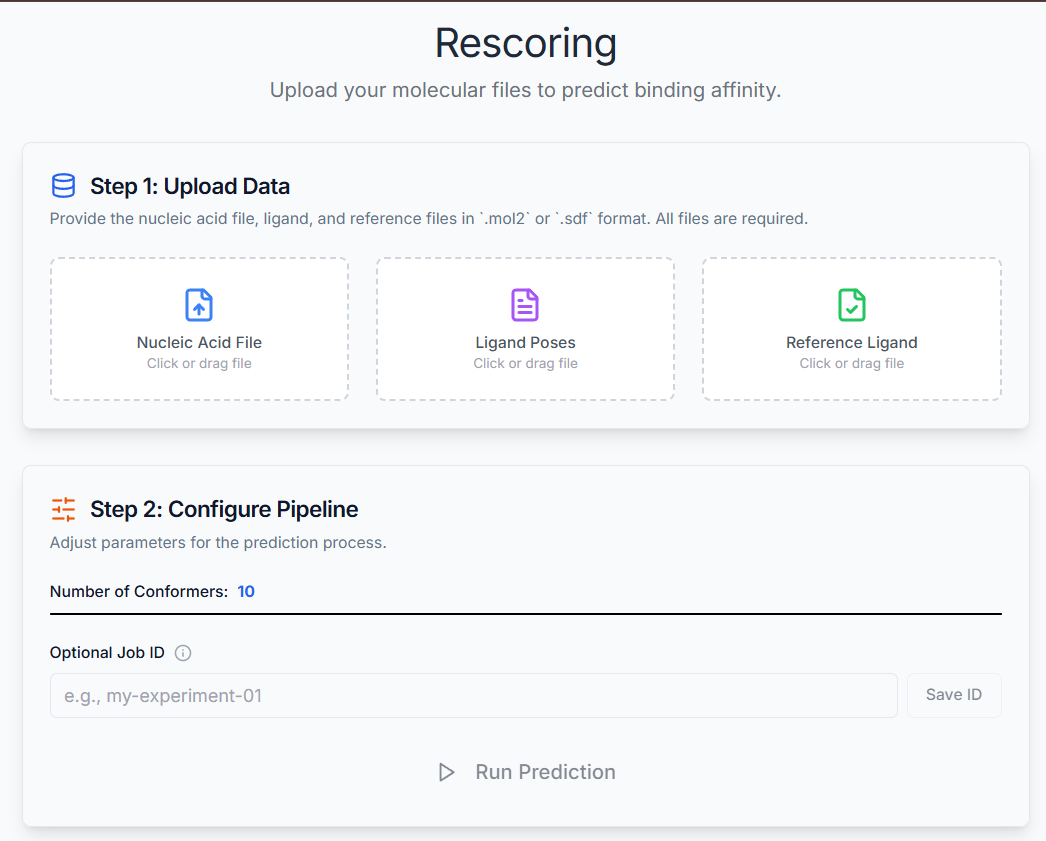 Rescoring Tool Workspace