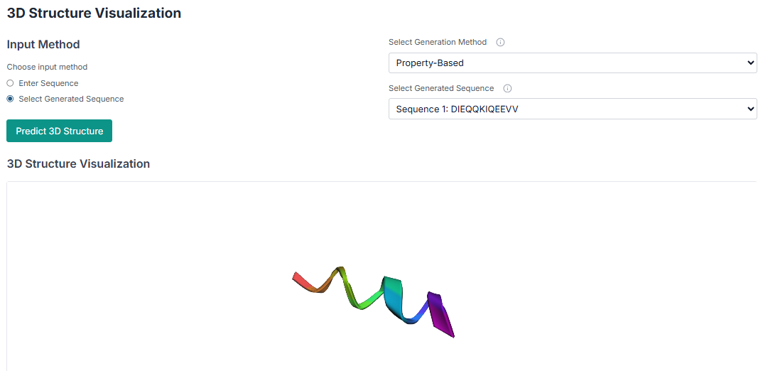 Input for 3D structure prediction